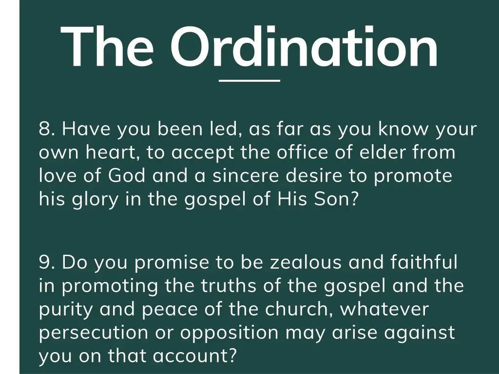 to your fellow elders in the lord and will