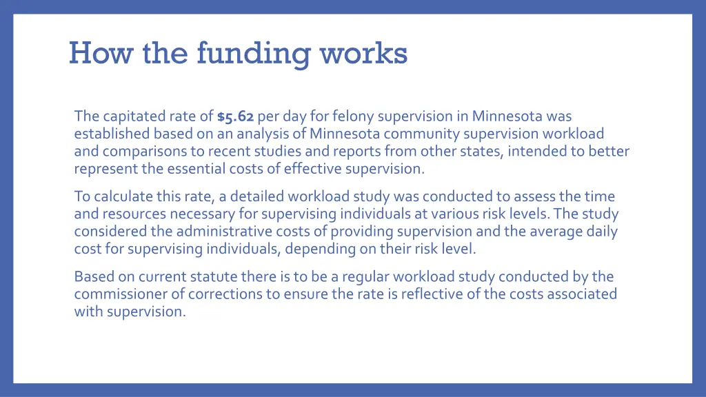 how the funding works 1
