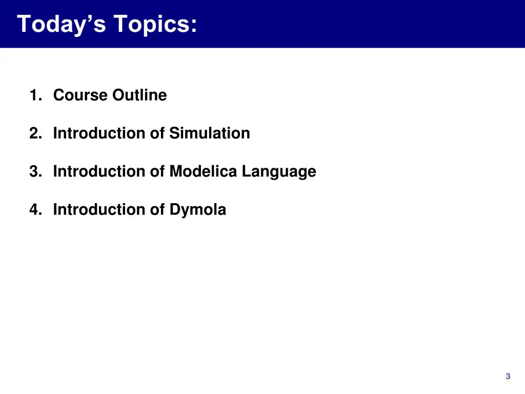 today s topics