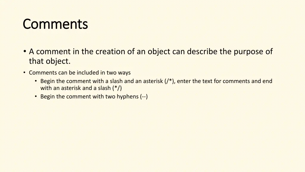 comments comments