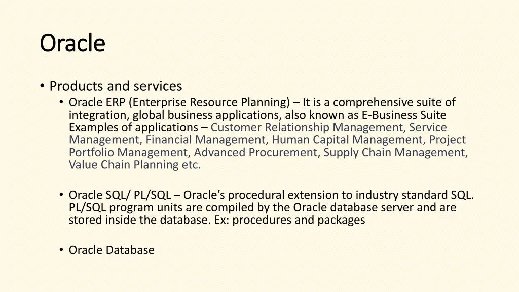 oracle oracle