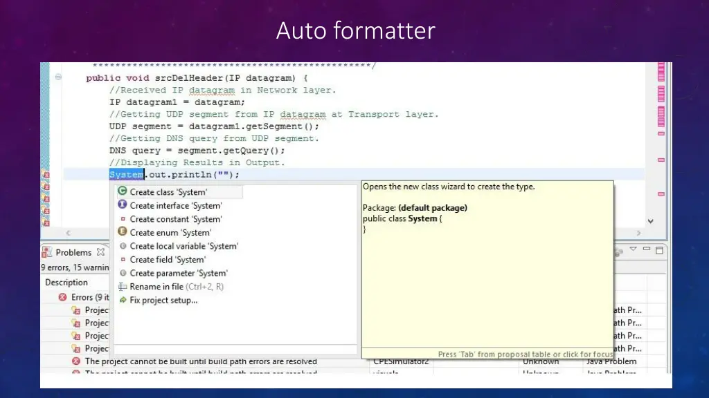 auto formatter