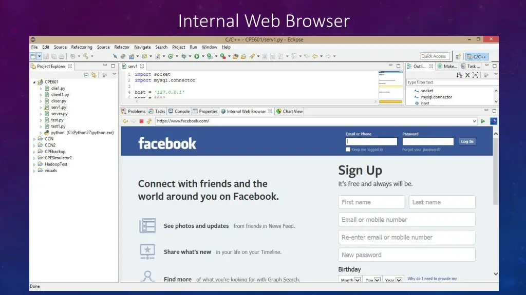 internal web browser