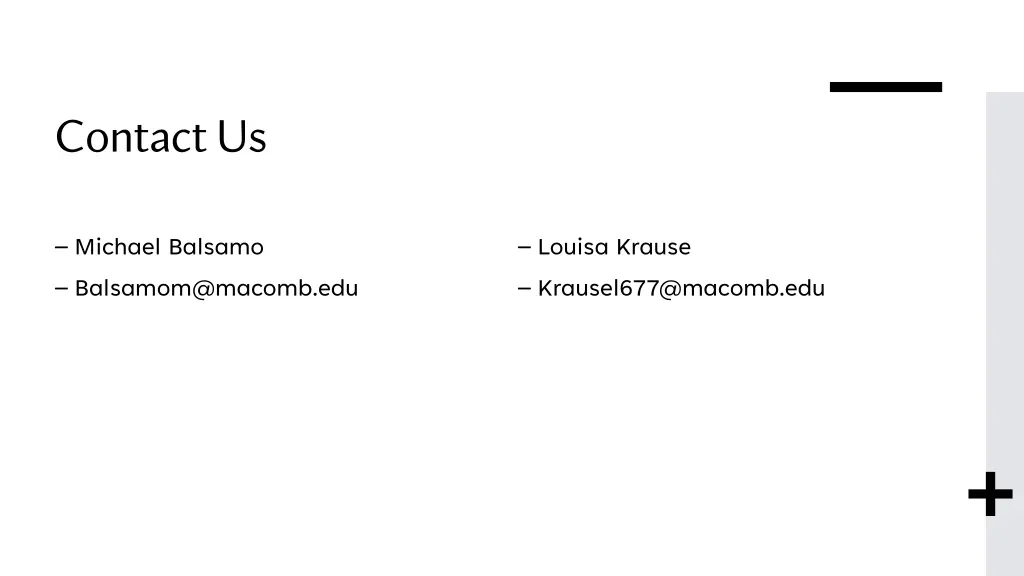 contact us