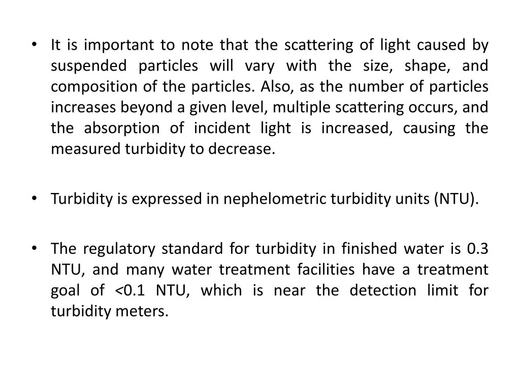 it is important to note that the scattering