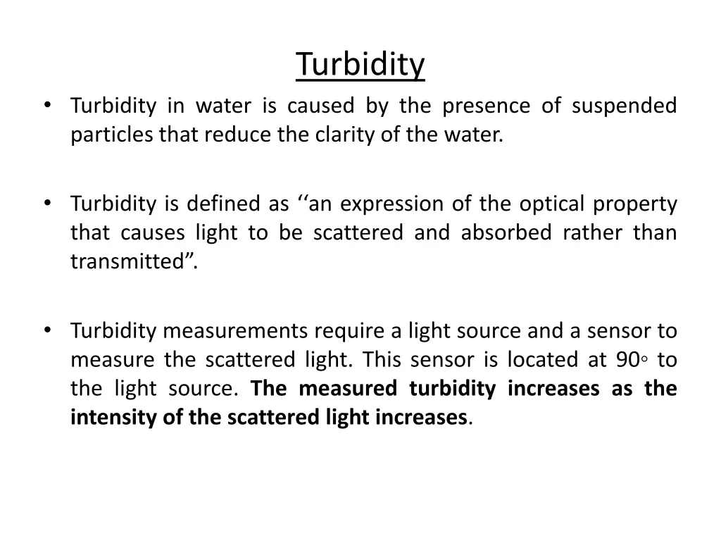 turbidity