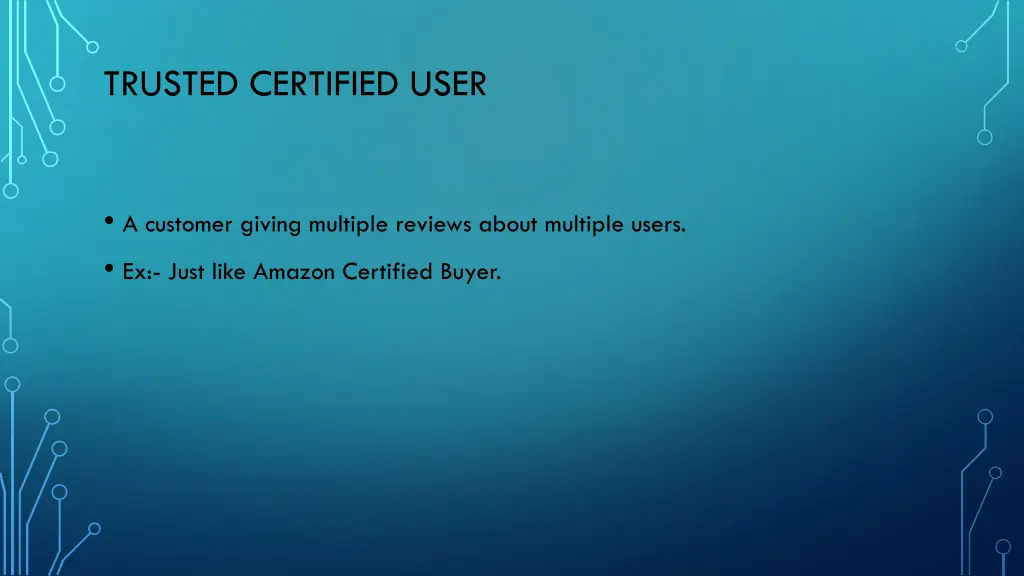 trusted certified user