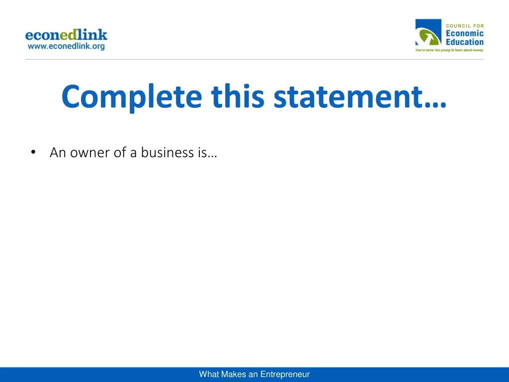 an owner of a business is