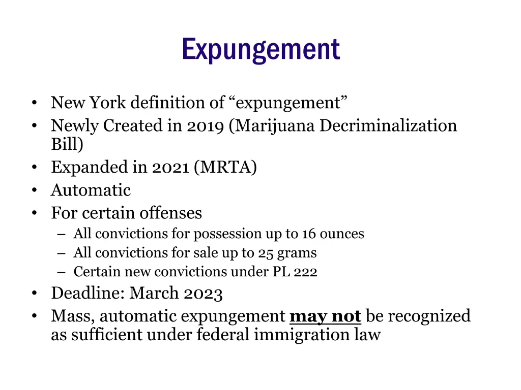 expungement