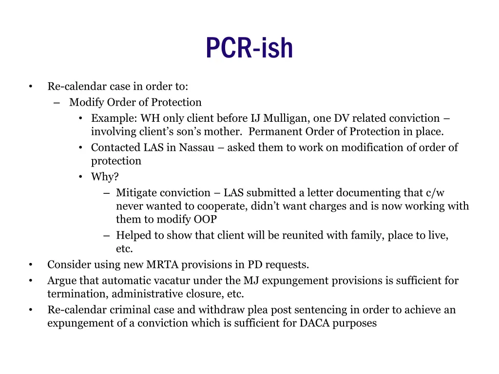 pcr ish