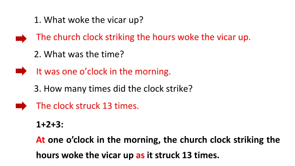 1 what woke the vicar up woke the vicar up