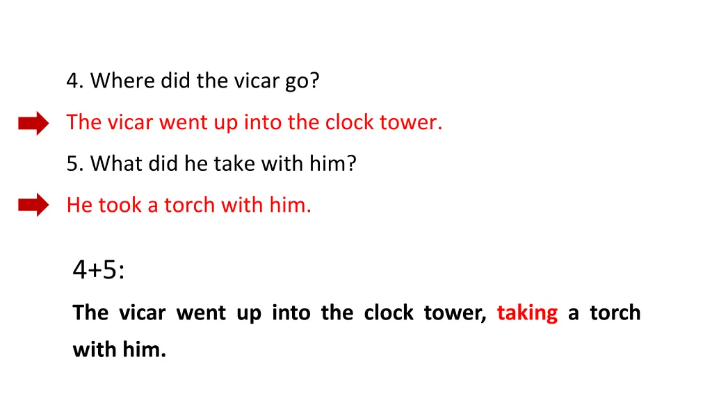 4 where did the vicar go