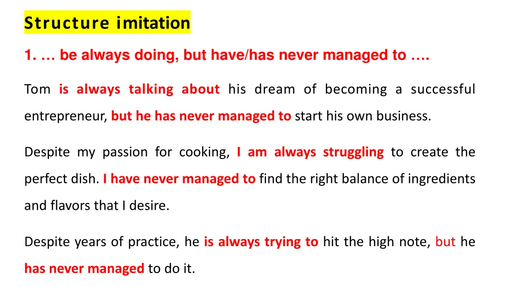 structure imitation