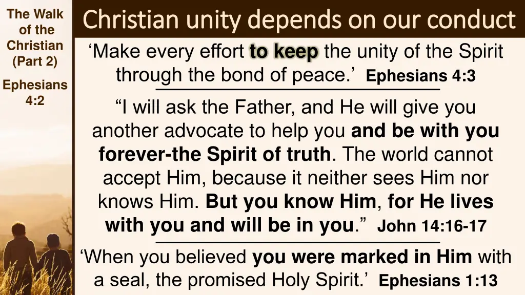 the walk of the christian part 2