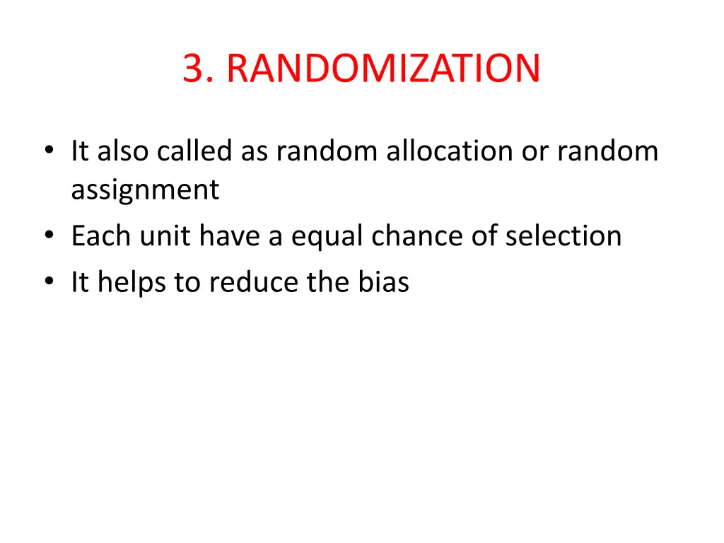 3 randomization