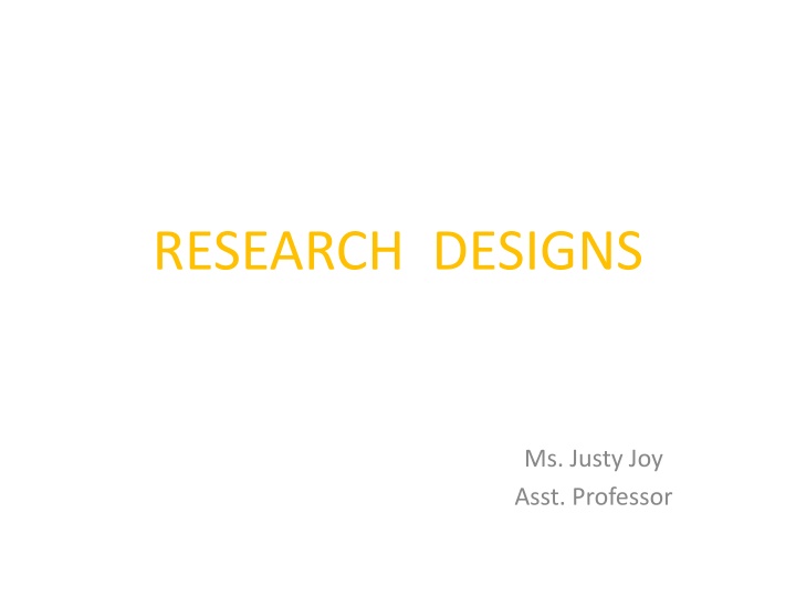 research designs