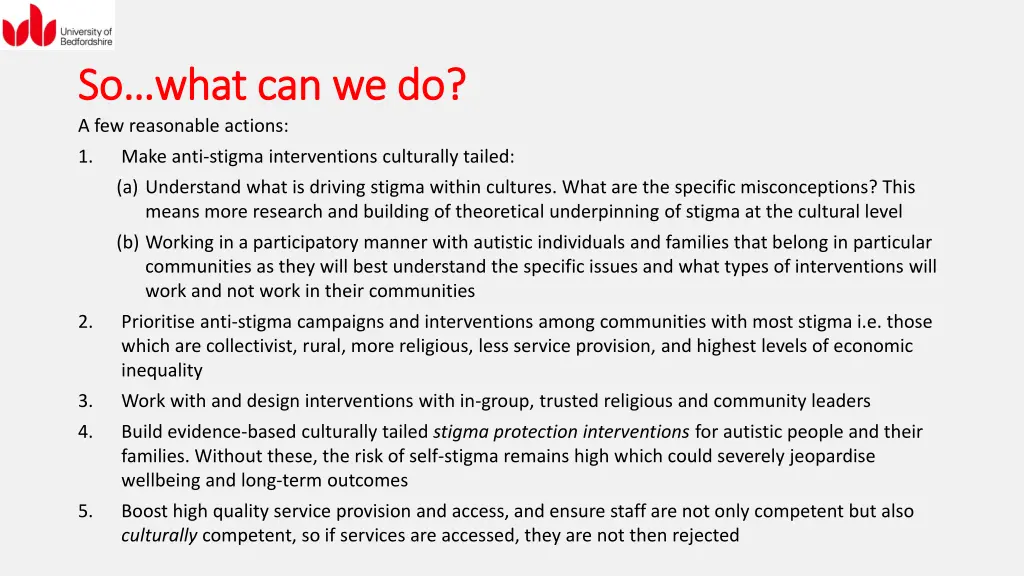 so what can we do so what