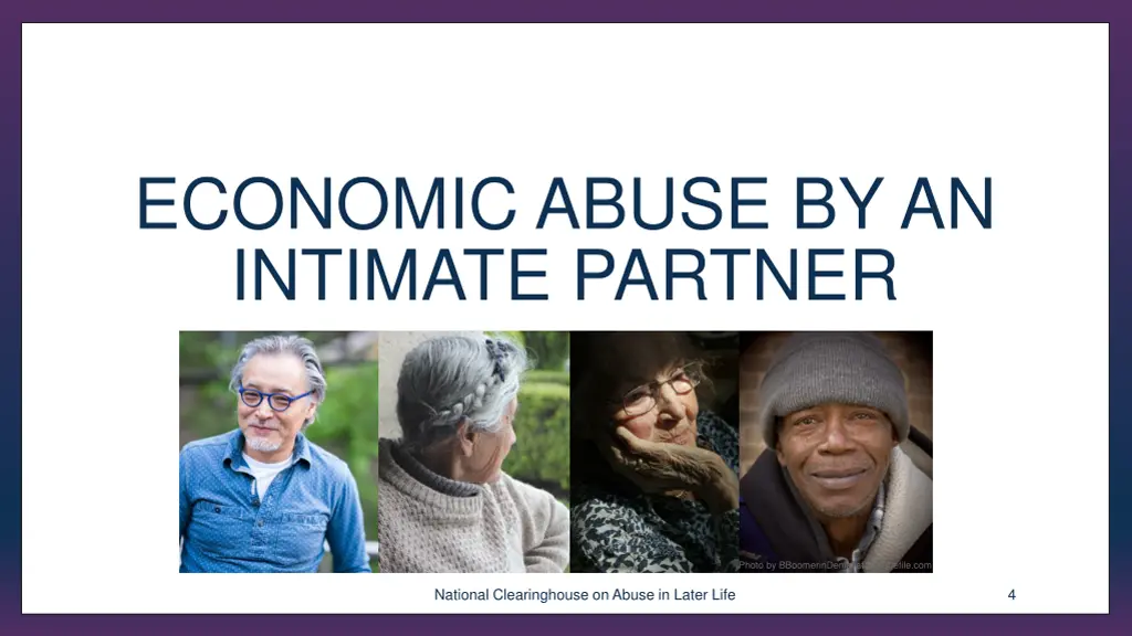 economic abuse by an intimate partner