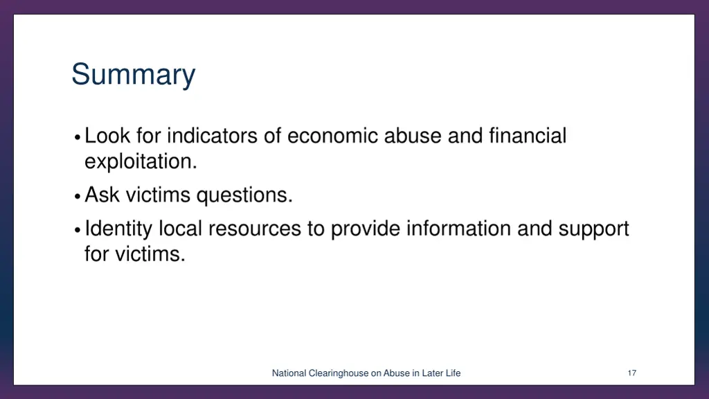 summary 1