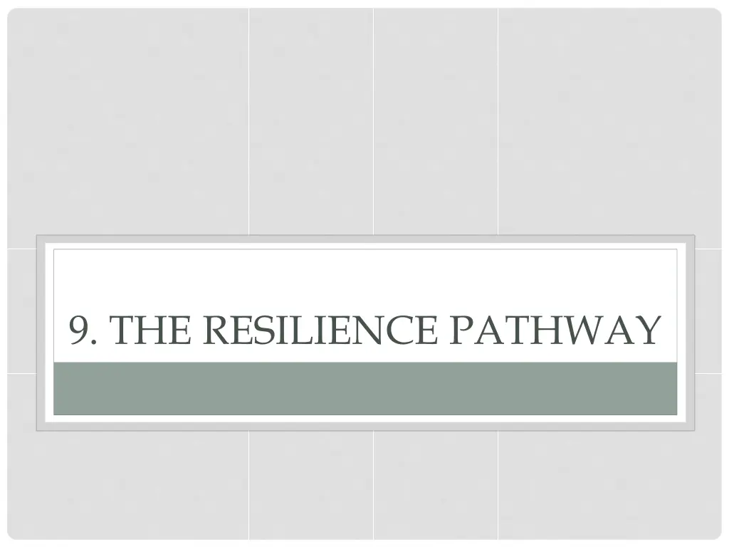 9 the resilience pathway