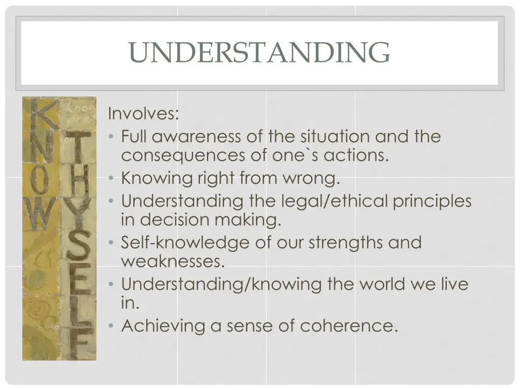 understanding
