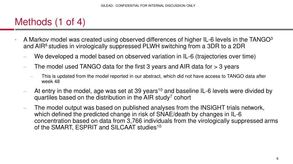 gilead confidential for internal discussion only 4