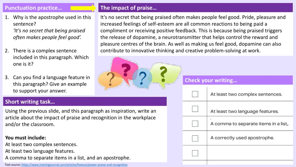 punctuation practice