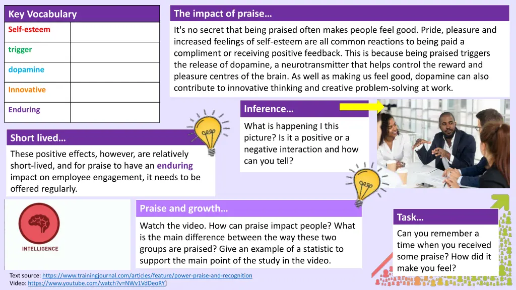 the impact of praise