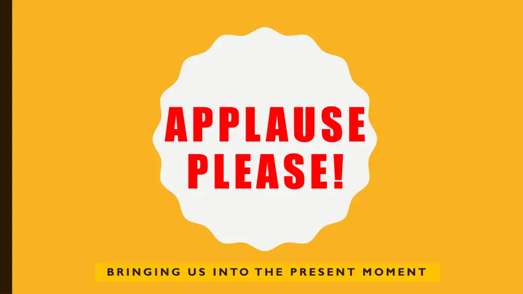 applause please