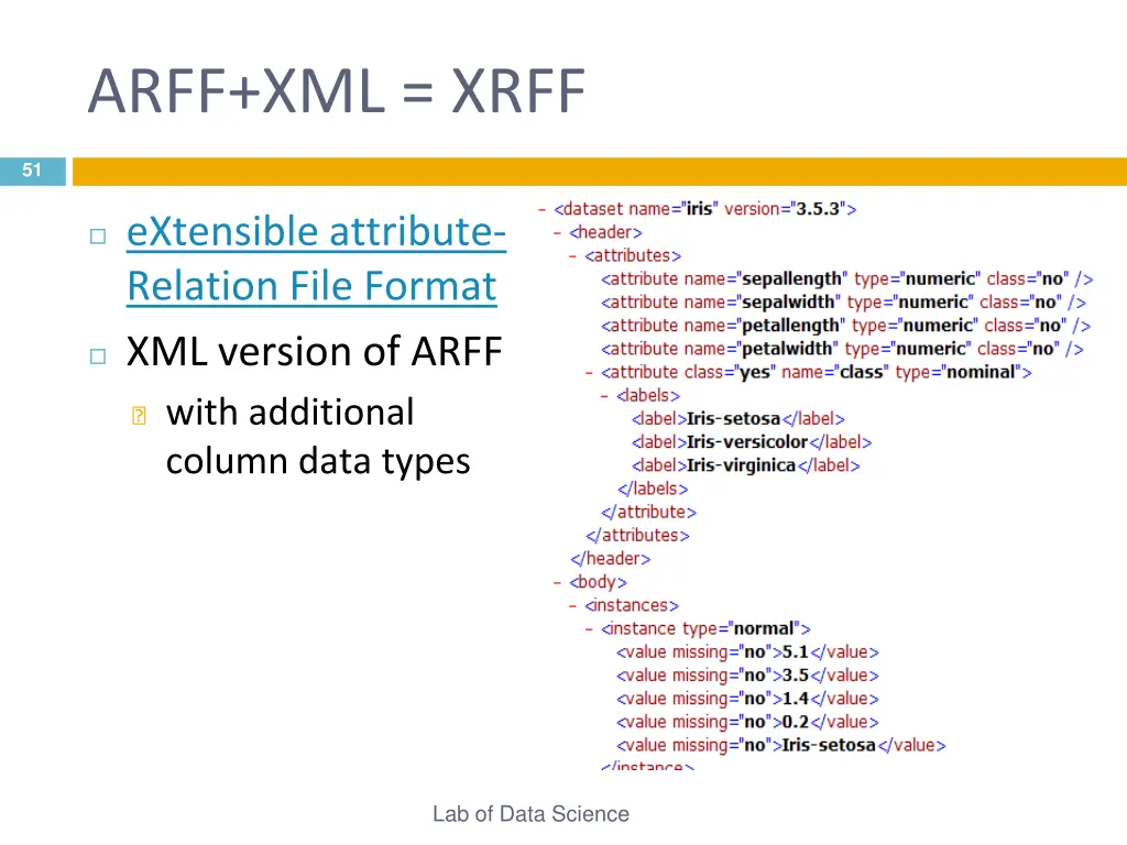 arff xml xrff