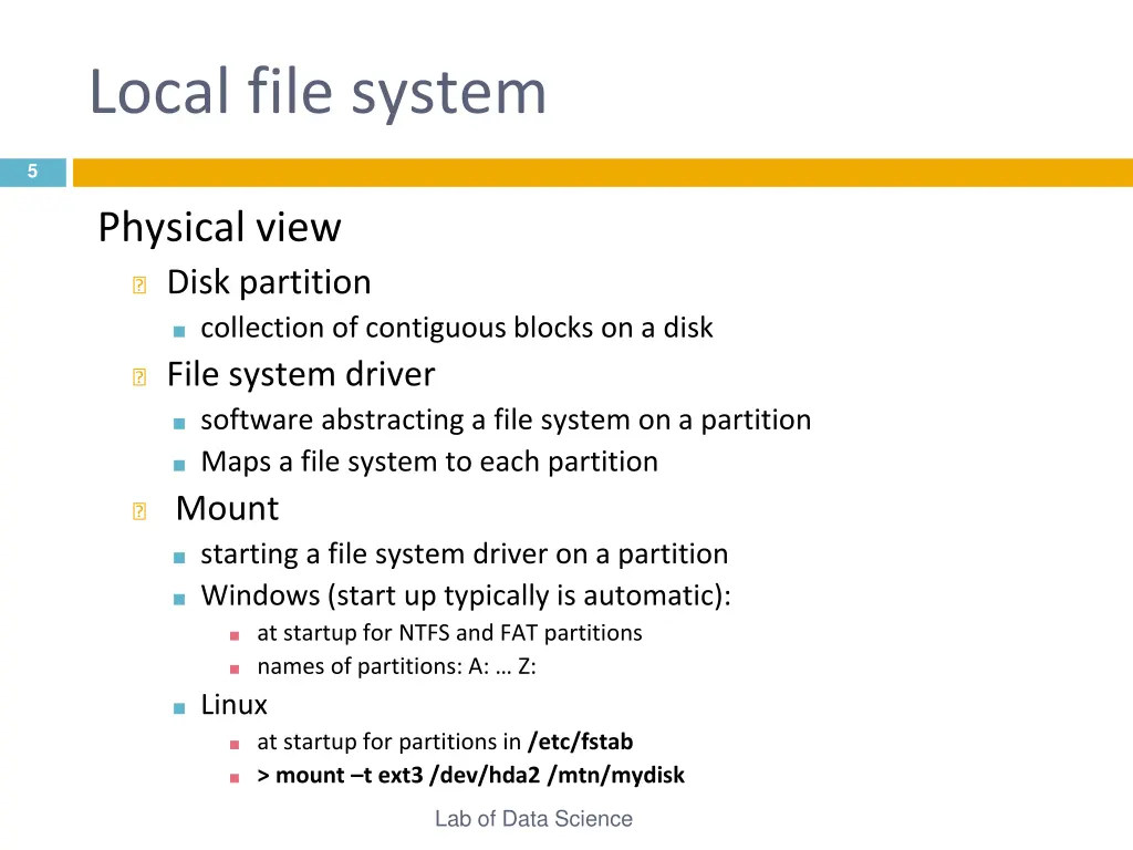 local file system 2