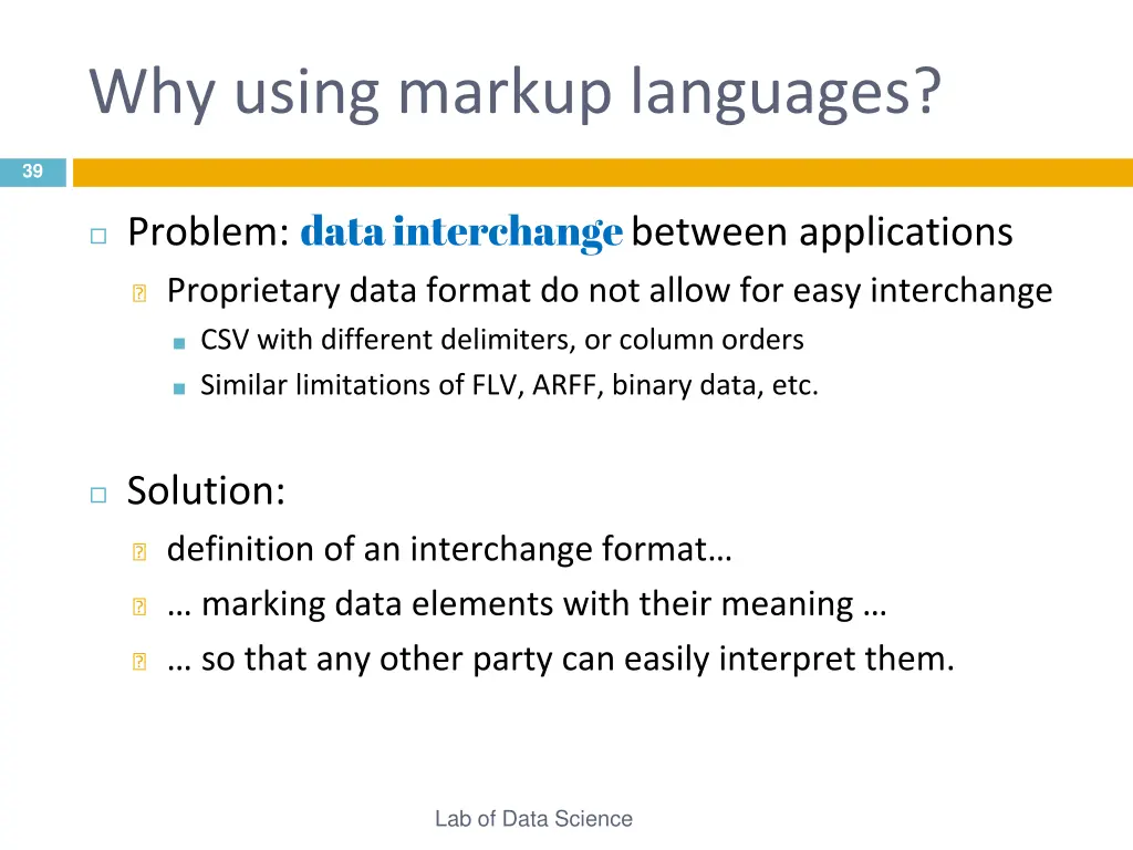 why using markup languages