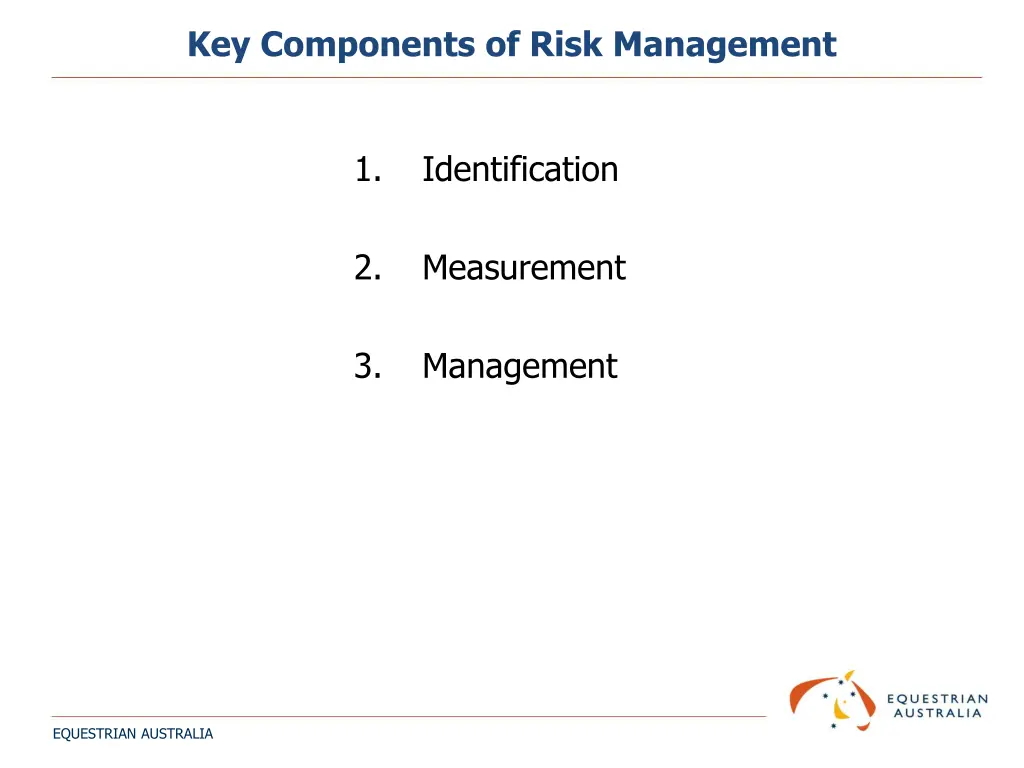 key components of risk management
