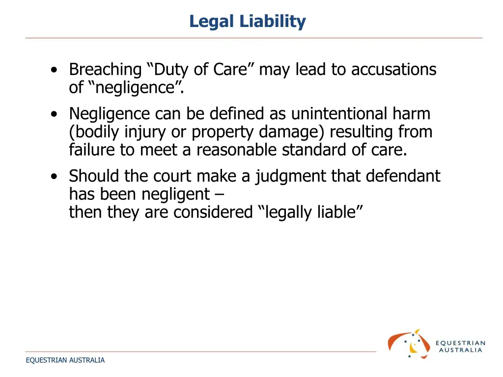 legal liability
