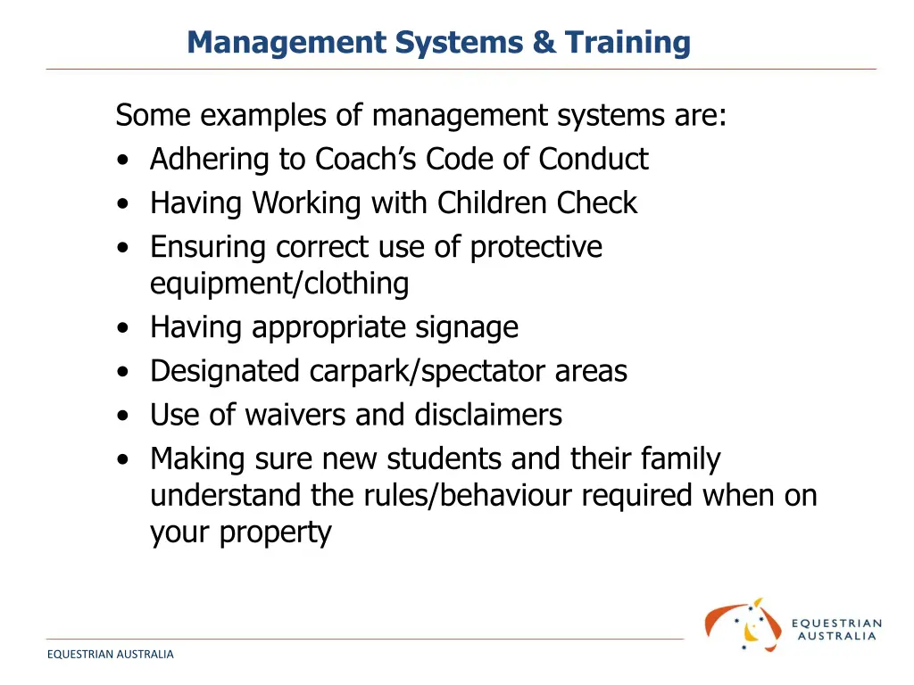 management systems training 1