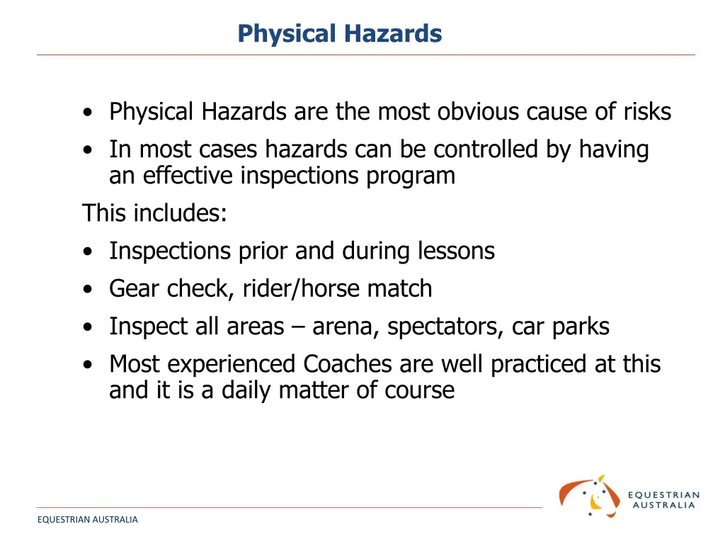 physical hazards