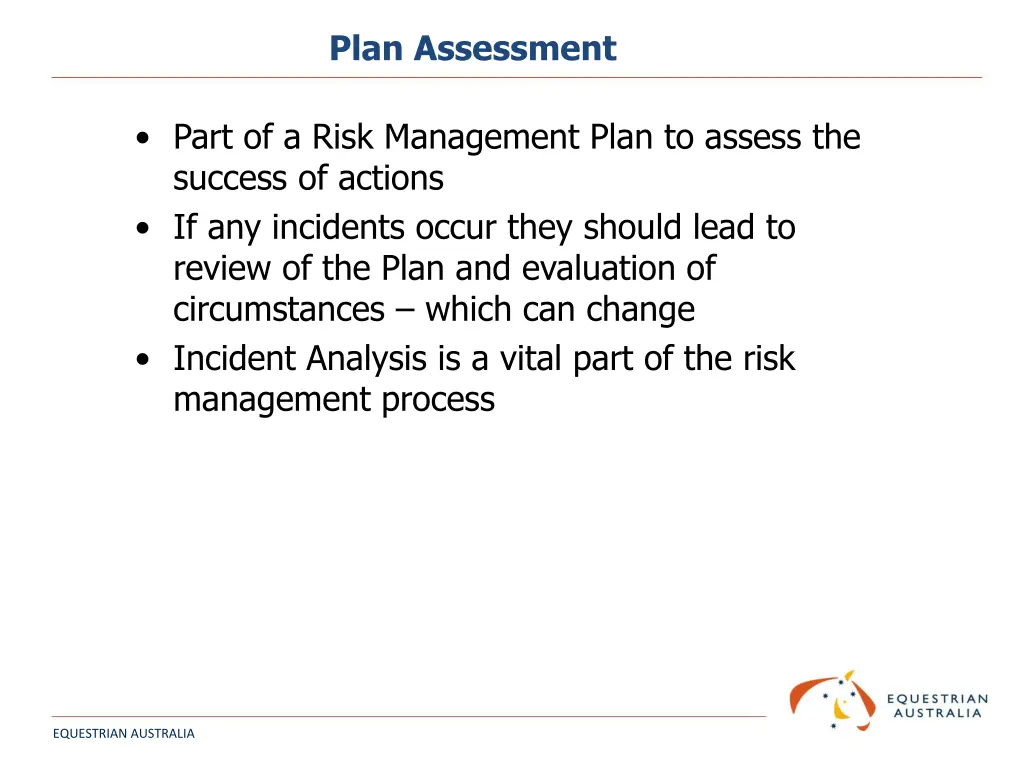 plan assessment