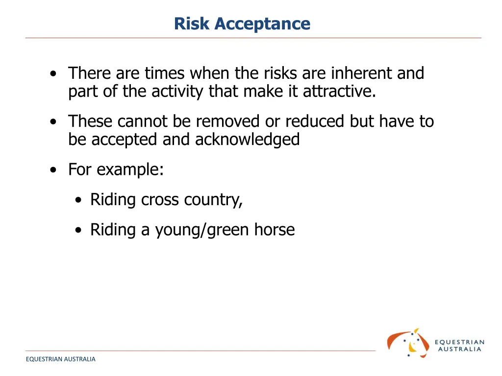 risk acceptance