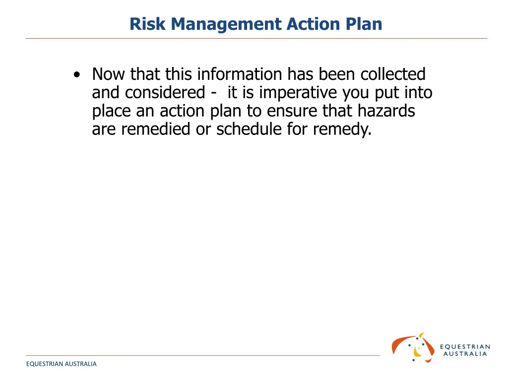 risk management action plan