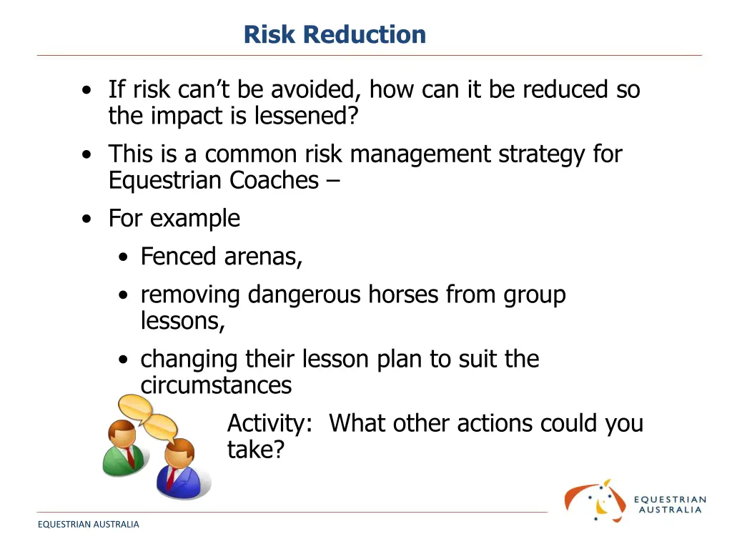 risk reduction