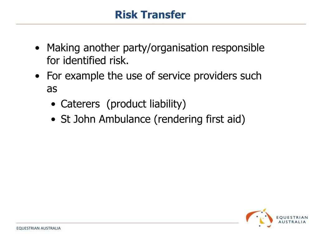 risk transfer