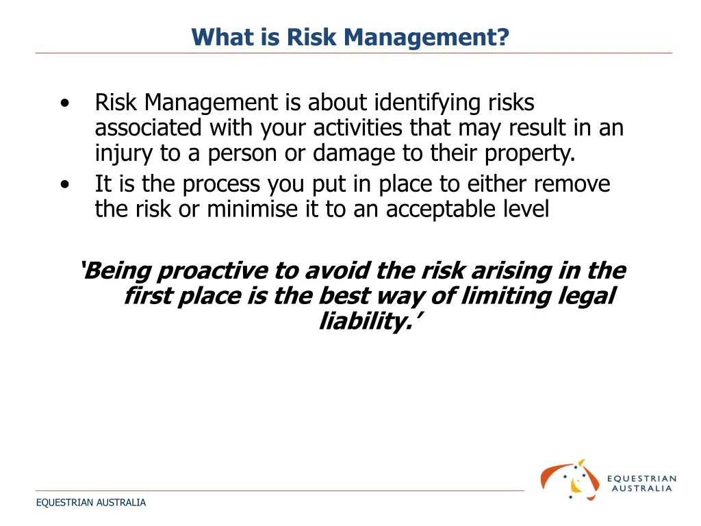 what is risk management