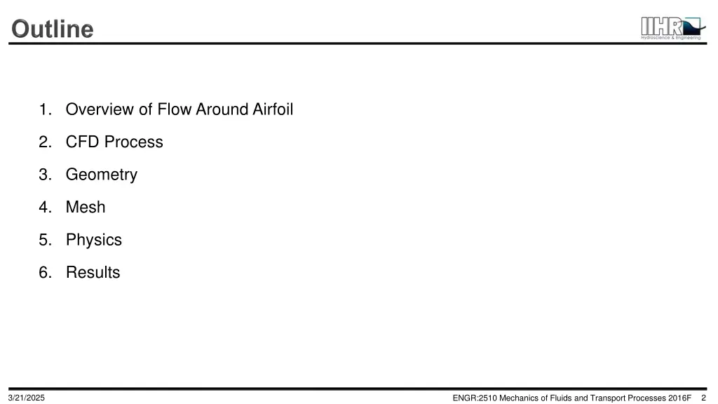 1 overview of flow around airfoil