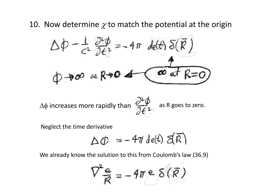 10 now determine to match the potential