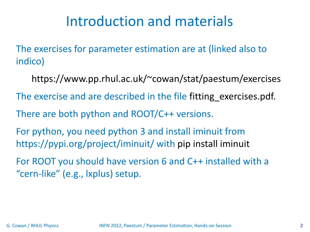 introduction and materials