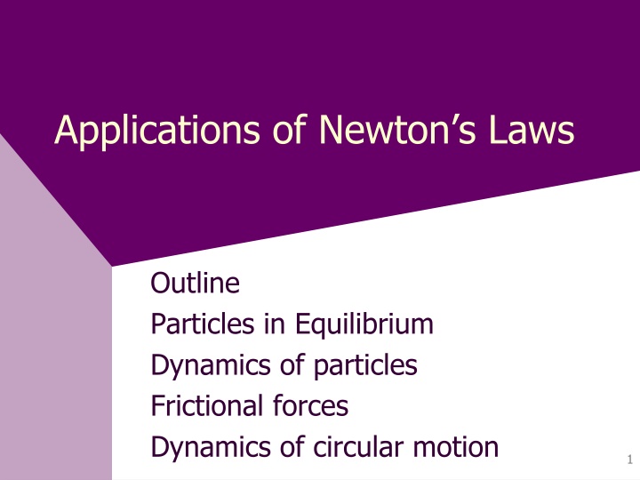 applications of newton s laws