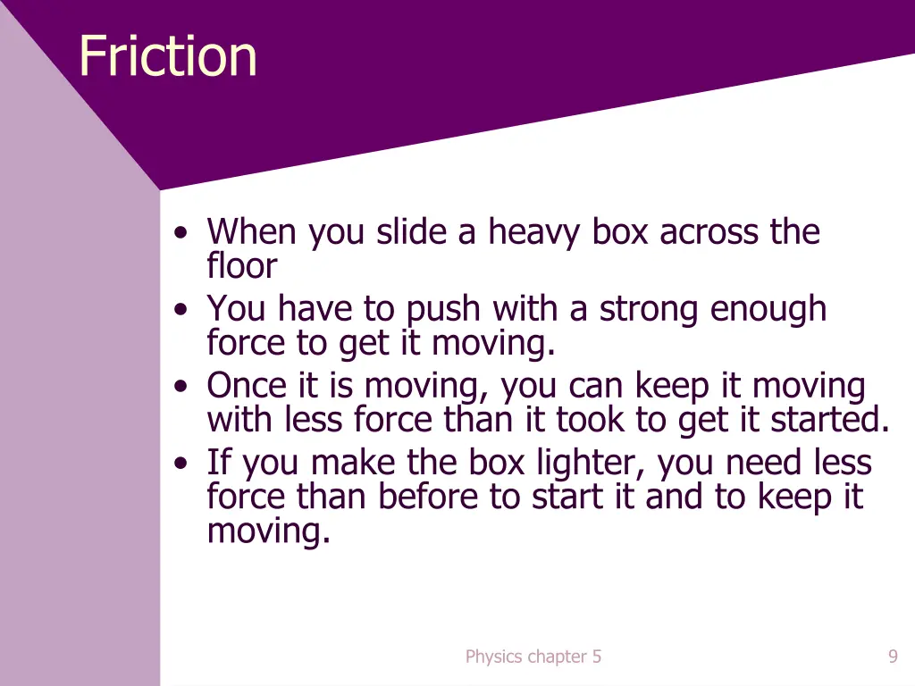 friction