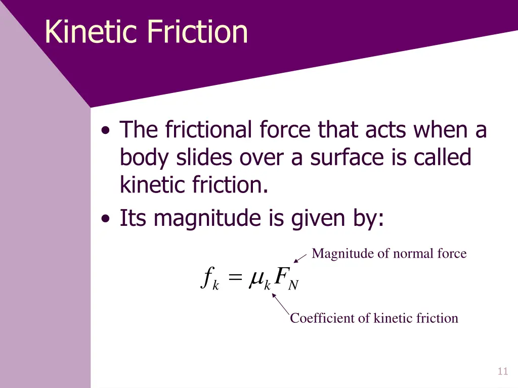 kinetic friction