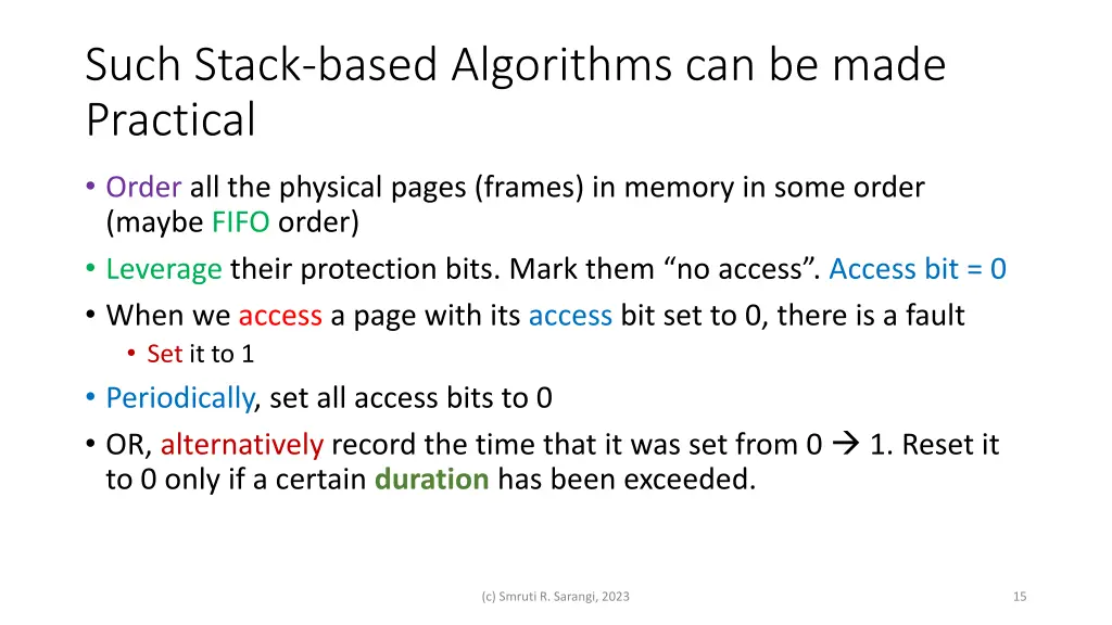 such stack based algorithms can be made practical