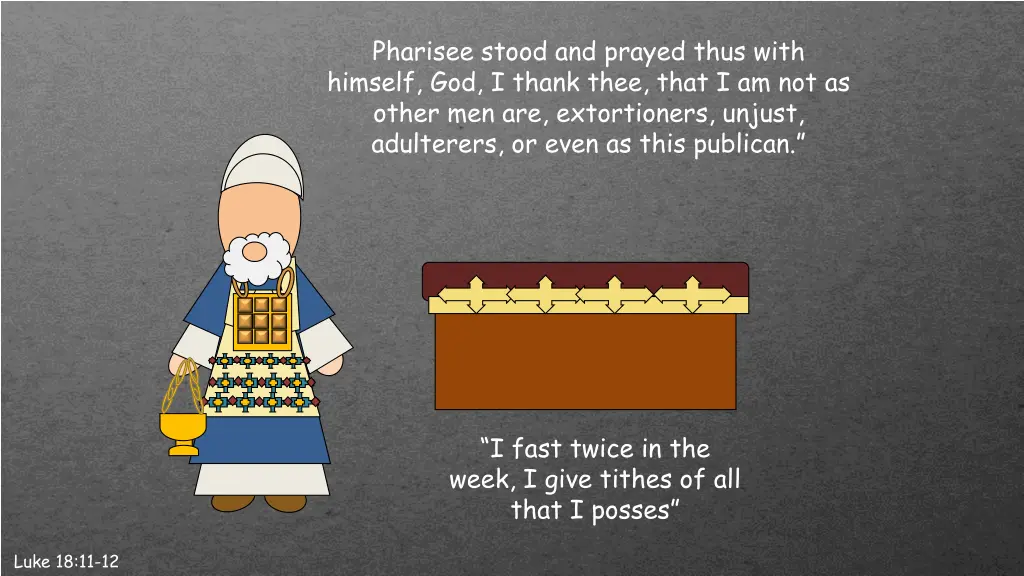 pharisee stood and prayed thus with himself